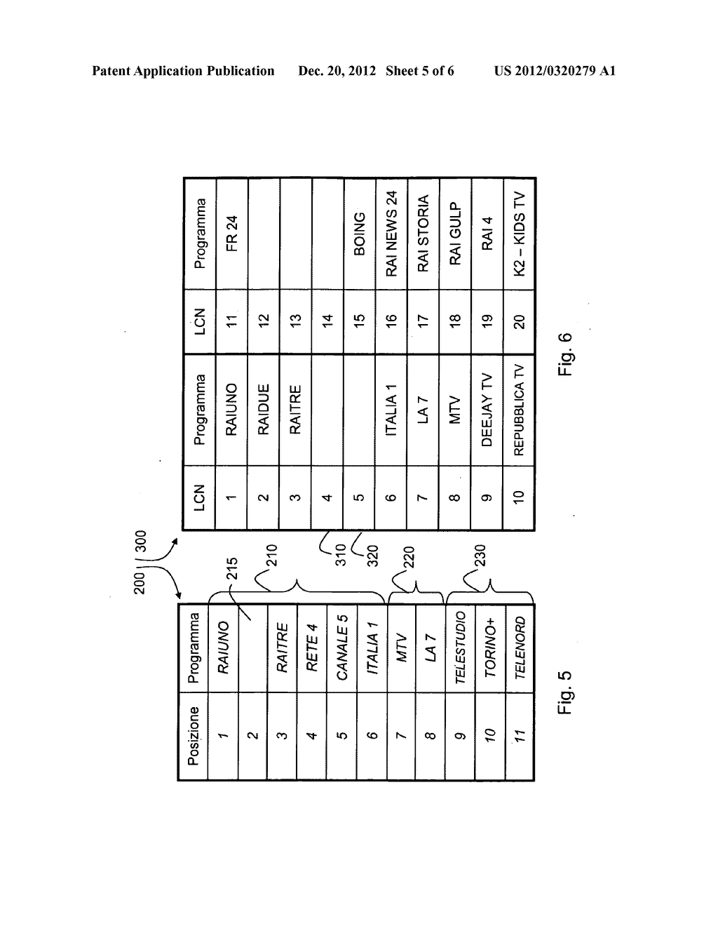 Method for Automatically Programming a Receiver Able to Receive Radio     Television signals in at Least Two Different Formats and Related Receiver - diagram, schematic, and image 06