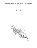 DEVICE FOR SUPPORTING ELEMENTS FOR CONNECTING A MOBILE X-RAY MACHINE AND     X-RAY MACHINE PROVIDED WITH SUCH A SUPPORTING DEVICE diagram and image