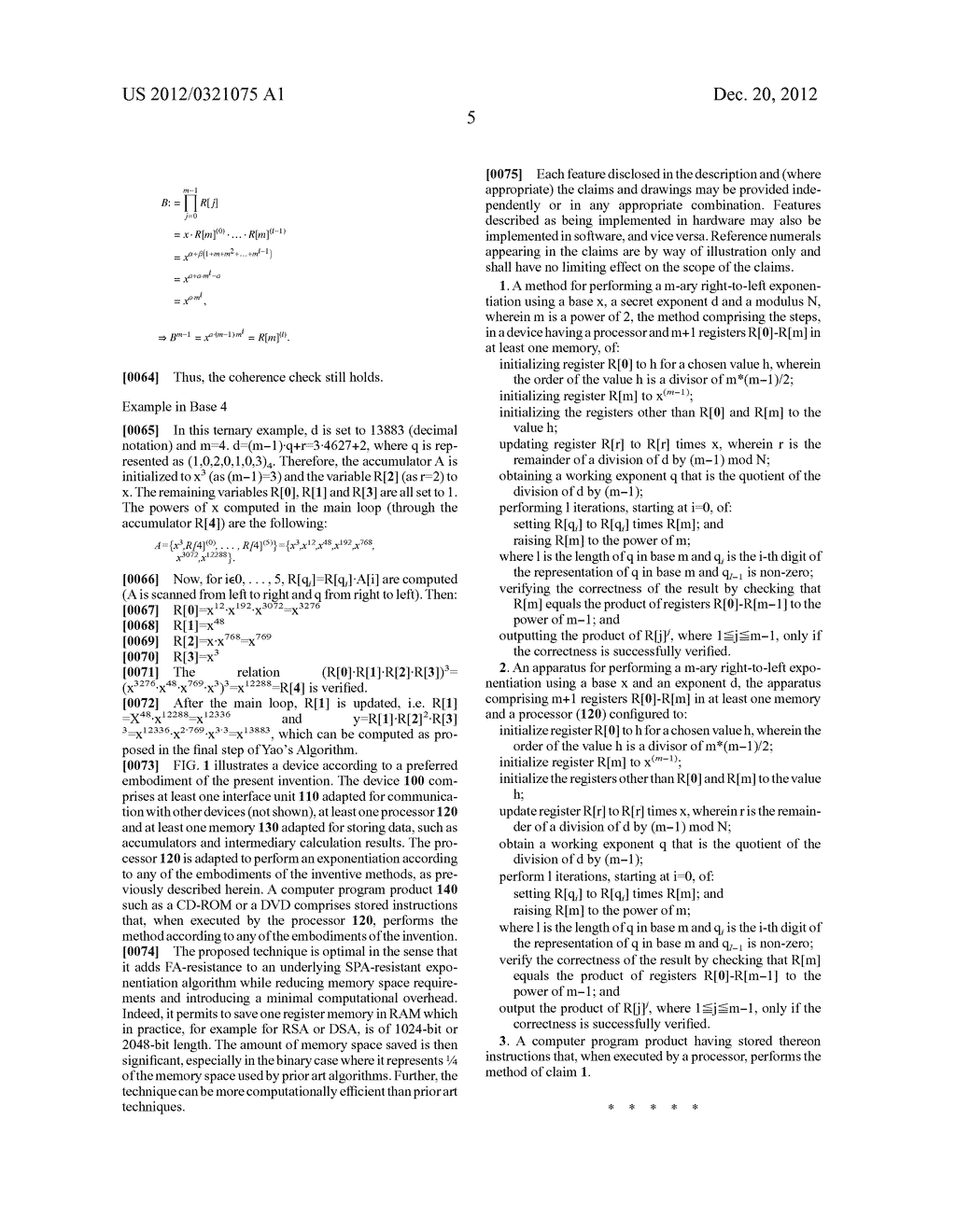 FAULT-RESISTANT EXPONENTIATIONI ALGORITHM - diagram, schematic, and image 07