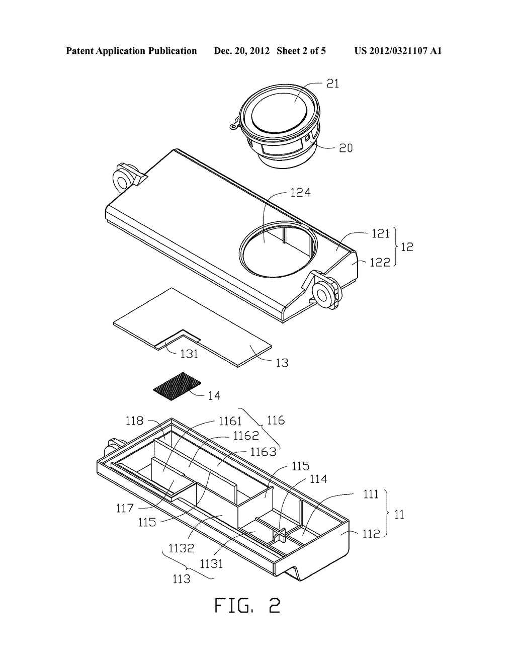 SPEAKER ASSEMBLY WITH AIR RETARDING CUSHION - diagram, schematic, and image 03