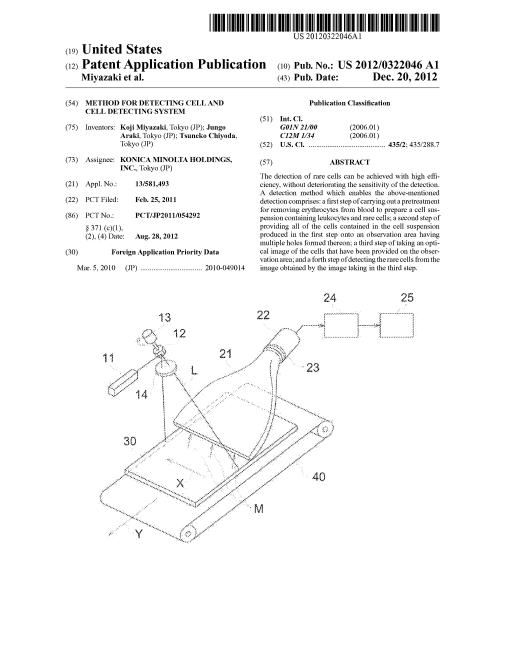 METHOD FOR DETECTING CELL AND CELL DETECTING SYSTEM - diagram, schematic, and image 01