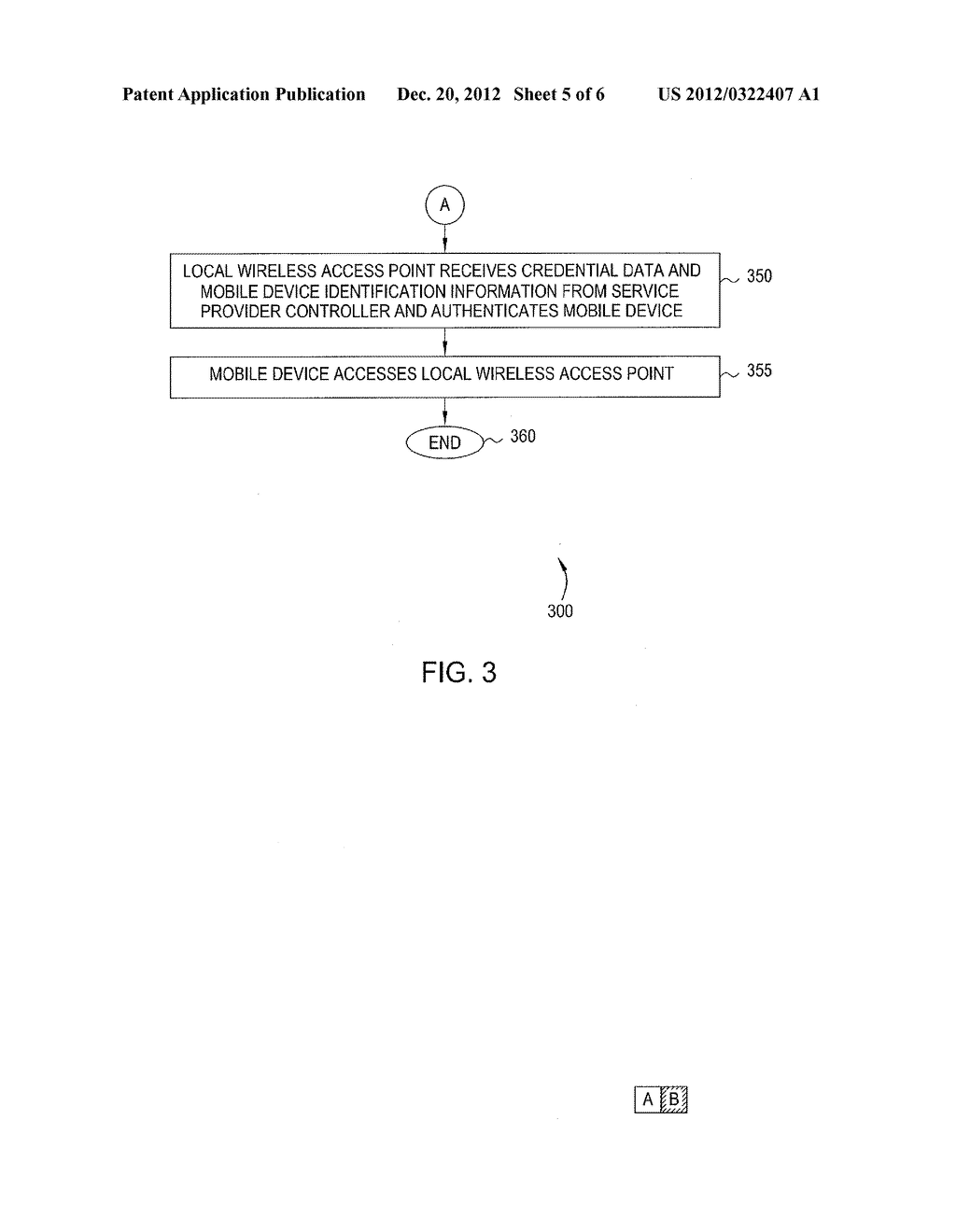 METHOD AND APPARATUS FOR USING A CELLULAR NETWORK TO FACILITATE ACCESS BY     A MOBILE DEVICE TO A LOCAL WIRELESS ACCESS POINT - diagram, schematic, and image 06