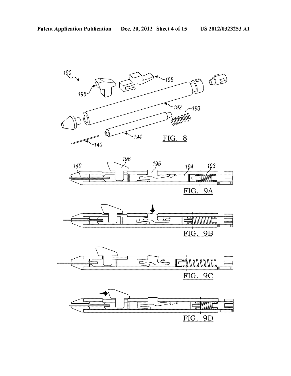 DEVICE AND METHOD FOR POSITIONING AN ELECTRODE IN TISSUE - diagram, schematic, and image 05