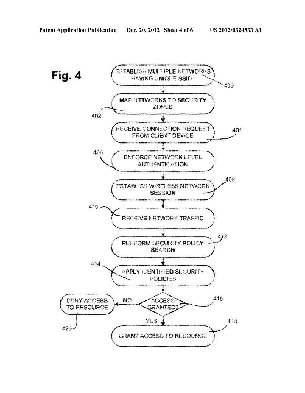 WIRELESS NETWORK HAVING MULTIPLE SECURITY INTERFACES - diagram, schematic, and image 05