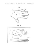 Disposible protective shield for human body part diagram and image