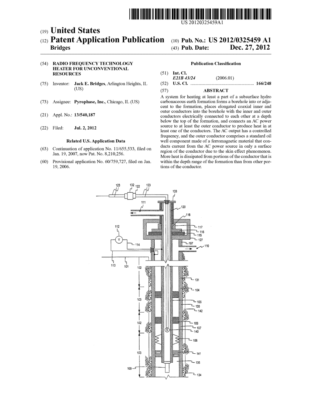 RADIO FREQUENCY TECHNOLOGY HEATER FOR UNCONVENTIONAL RESOURCES - diagram, schematic, and image 01