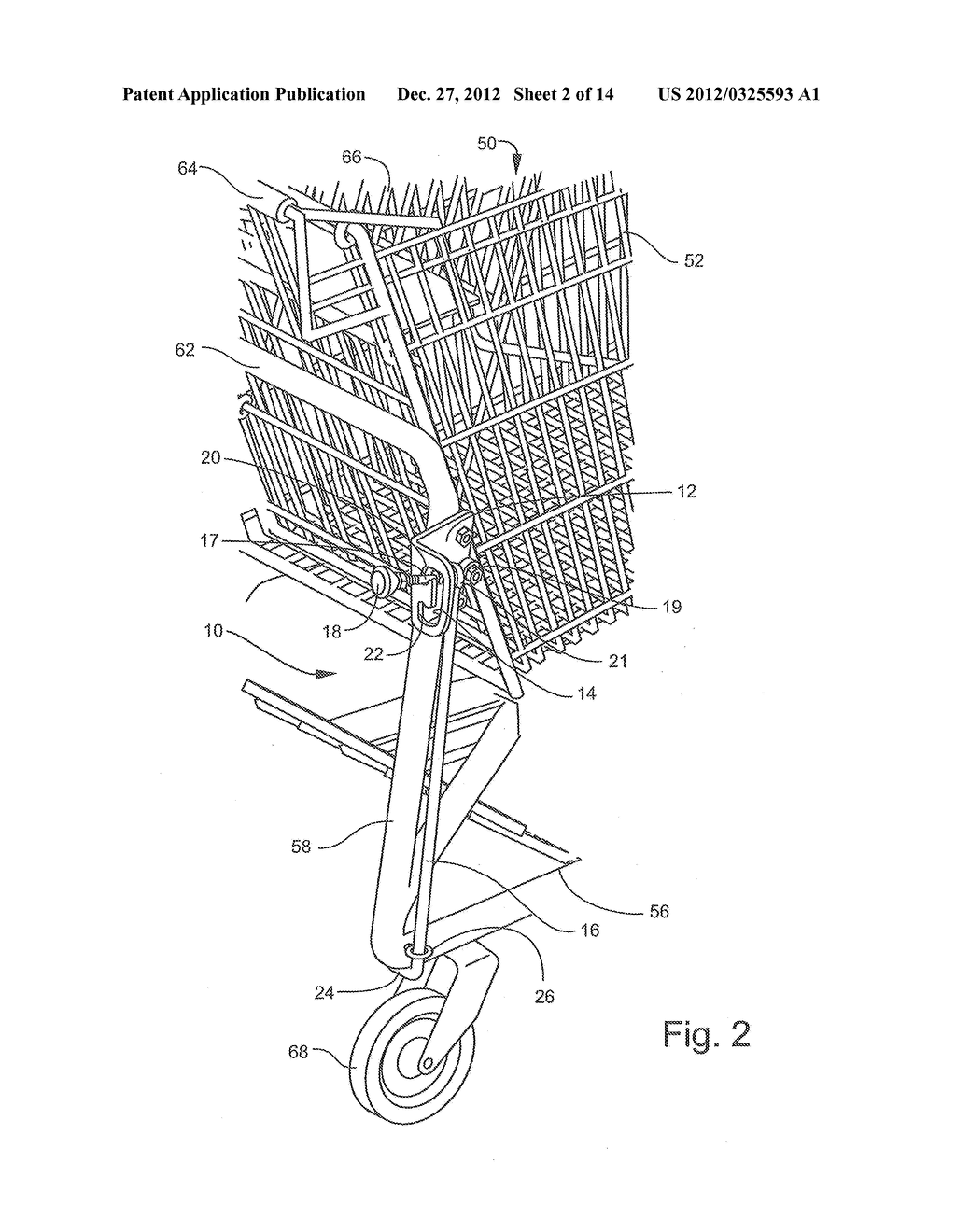 CART BRAKE AND CART WITH USER-OPERABLE BRAKE - diagram, schematic, and image 03