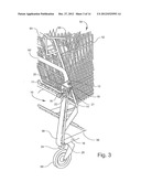 CART BRAKE AND CART WITH USER-OPERABLE BRAKE diagram and image