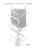 CART BRAKE AND CART WITH USER-OPERABLE BRAKE diagram and image