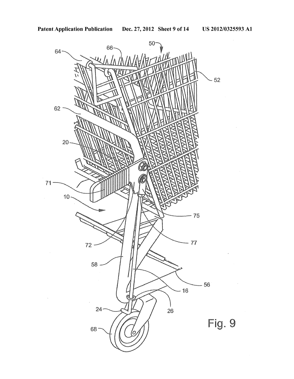 CART BRAKE AND CART WITH USER-OPERABLE BRAKE - diagram, schematic, and image 10