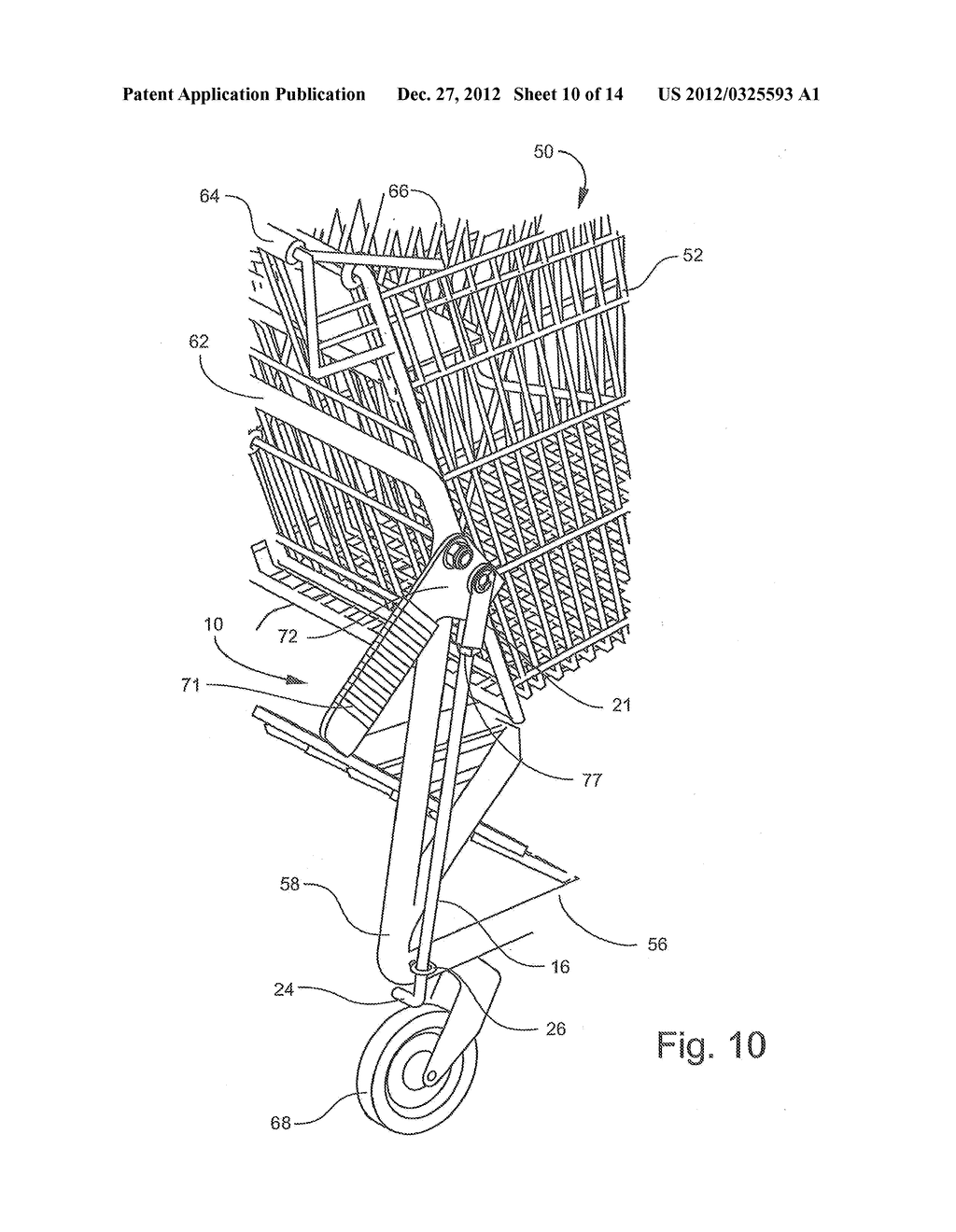 CART BRAKE AND CART WITH USER-OPERABLE BRAKE - diagram, schematic, and image 11