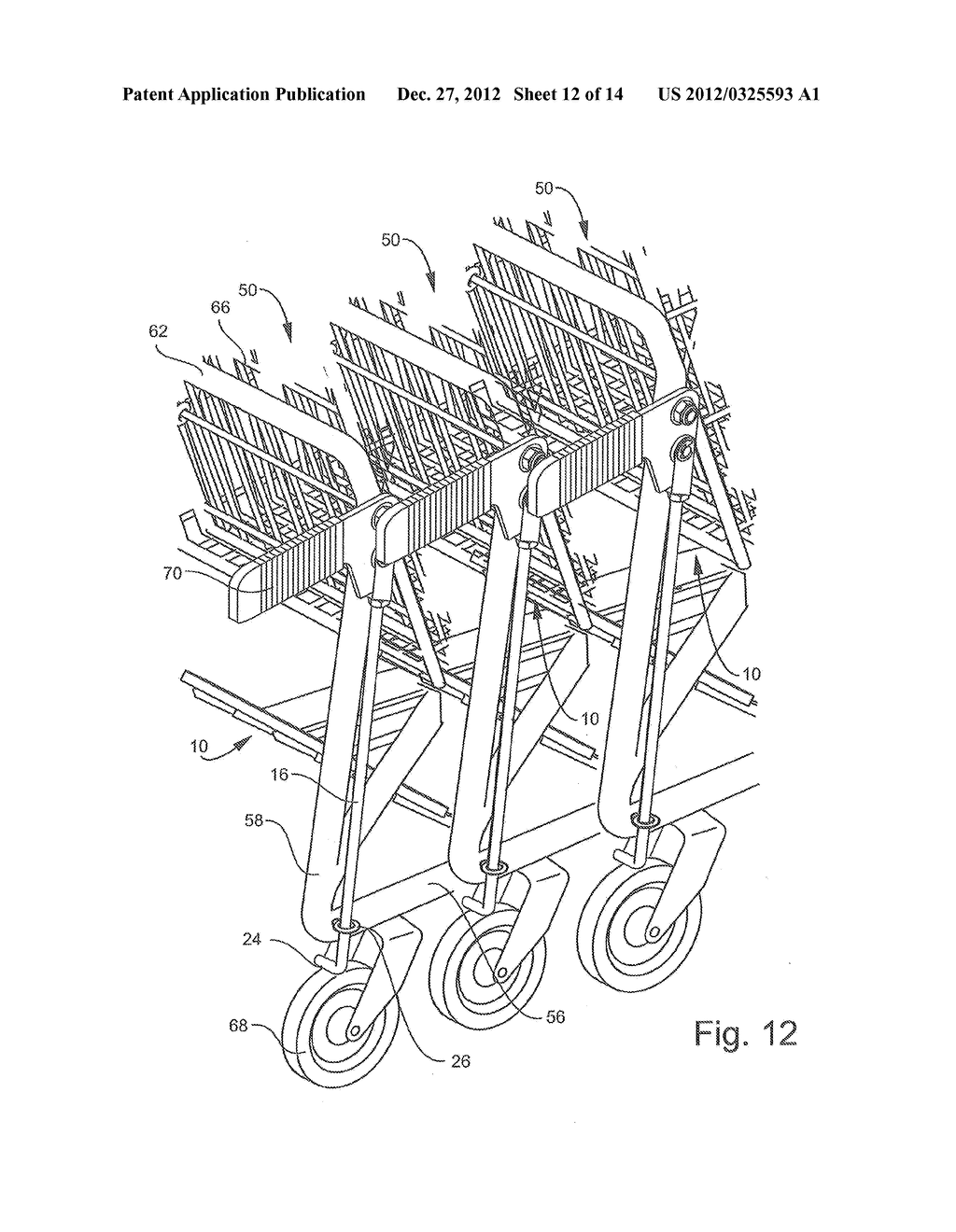 CART BRAKE AND CART WITH USER-OPERABLE BRAKE - diagram, schematic, and image 13