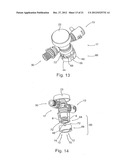 Water filter cartridge system having a combined blending valve system in     the candle and adjusting device in the head diagram and image