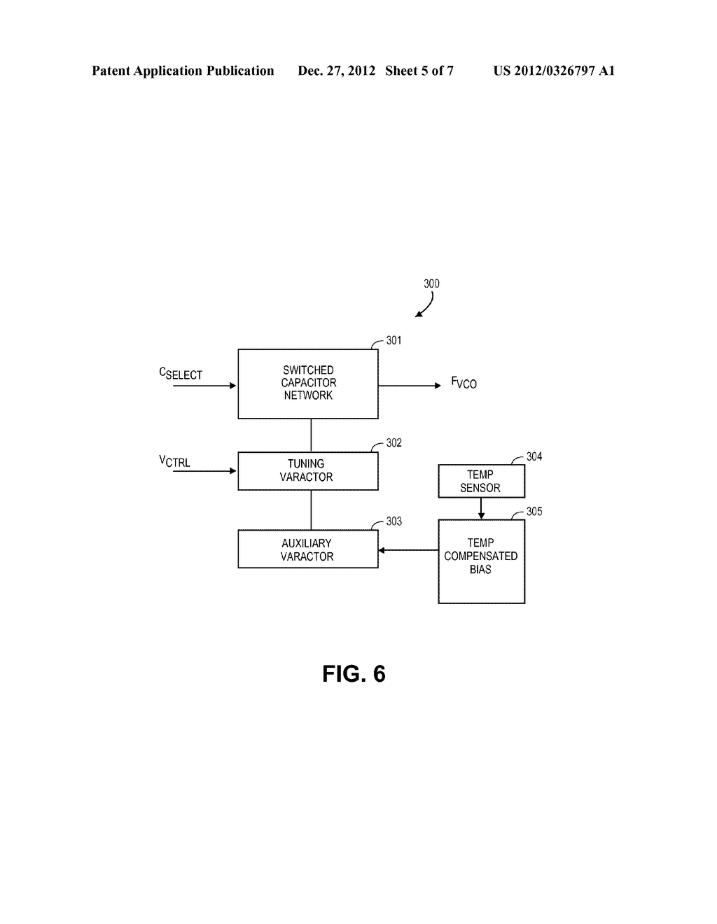 VCO UTILIZING AN AUXILIARY VARACTOR WITH TEMPERATURE DEPENDENT BIAS - diagram, schematic, and image 06