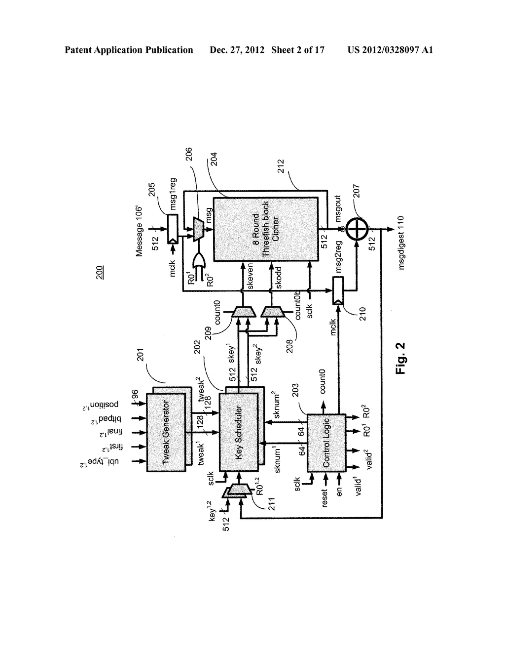APPARATUS AND METHOD FOR SKEIN HASHING - diagram, schematic, and image 03