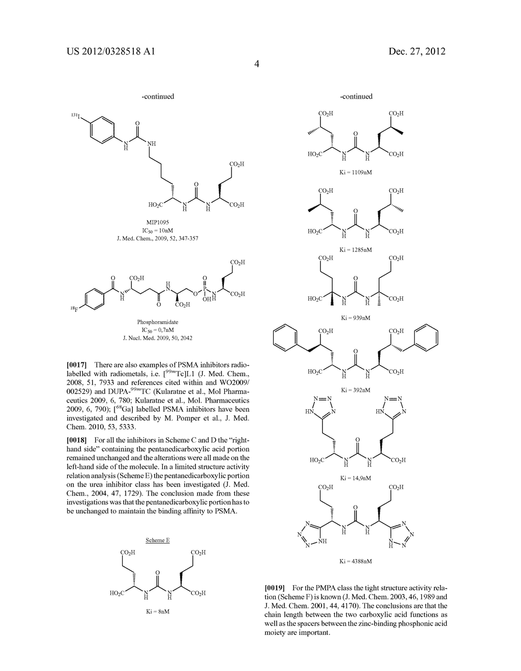 PROSTATE SPECIFIC MEMBRANE ANTIGEN INHIBITORS - diagram, schematic, and image 12