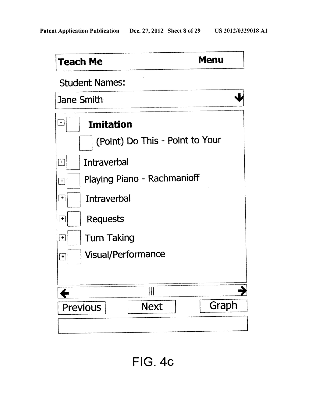 RESPONSE SCORING SYSTEM FOR VERBAL BEHAVIOR WITHIN A BEHAVIORAL STREAM     WITH A REMOTE CENTRAL PROCESSING SYSTEM AND ASSOCIATED HANDHELD     COMMUNICATING DEVICES - diagram, schematic, and image 09