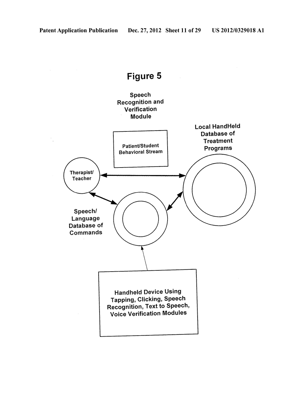 RESPONSE SCORING SYSTEM FOR VERBAL BEHAVIOR WITHIN A BEHAVIORAL STREAM     WITH A REMOTE CENTRAL PROCESSING SYSTEM AND ASSOCIATED HANDHELD     COMMUNICATING DEVICES - diagram, schematic, and image 12