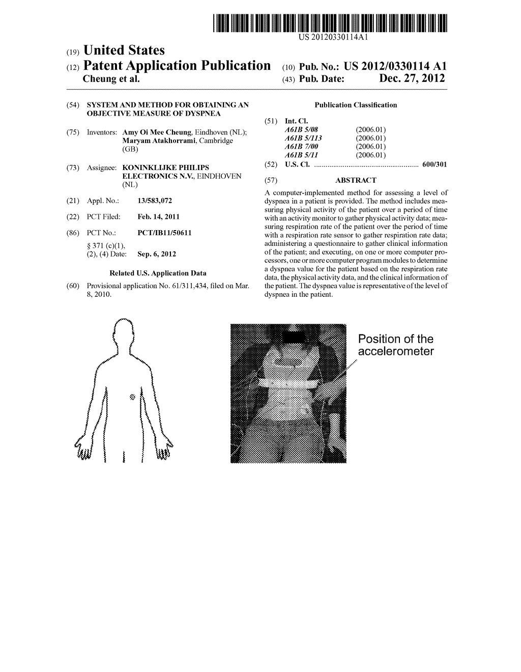 SYSTEM AND METHOD FOR OBTAINING AN OBJECTIVE MEASURE OF DYSPNEA - diagram, schematic, and image 01