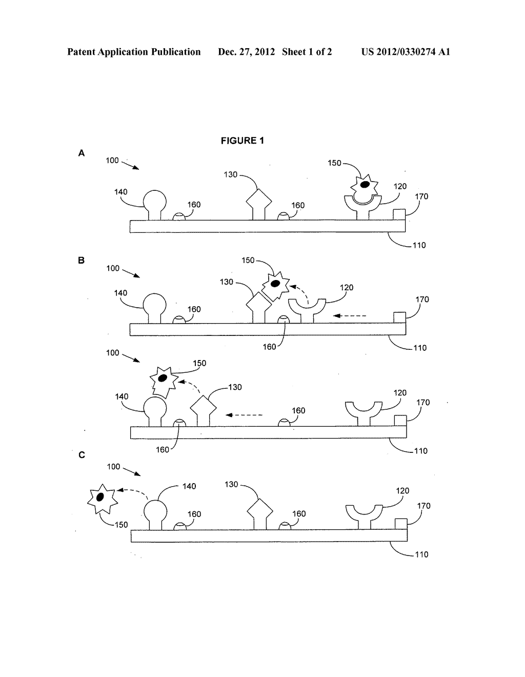 Device, system, and method including micro-patterned cell treatment array - diagram, schematic, and image 02