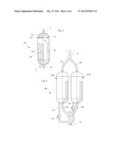 DEVICE FOR ADMINISTERING LIQUIDS INTO AN ANIMAL BODY, IN PARTICULAR FOR     ADMINISTERING THERAPEUTIC AGENTS VIA ENDOVASCULAR INFUSION diagram and image