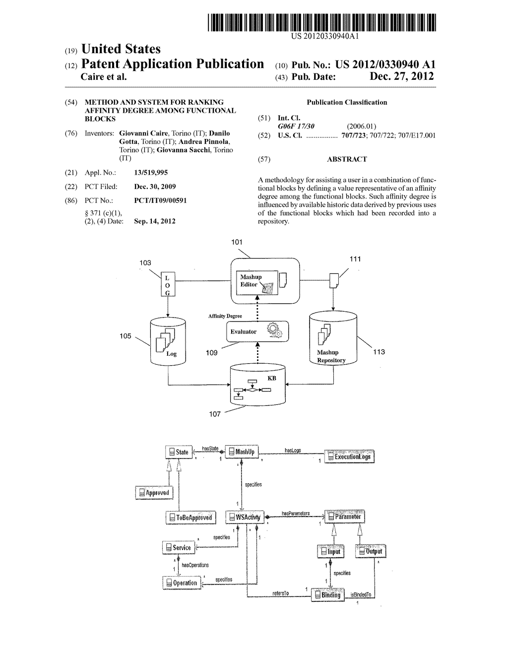 METHOD AND SYSTEM FOR RANKING AFFINITY DEGREE AMONG FUNCTIONAL BLOCKS - diagram, schematic, and image 01