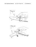 Locking mechanism for a folding knife diagram and image