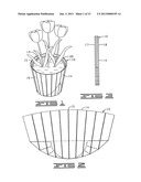 COLLAPSIBLE AND/OR ERECTABLE FLORAL CONTAINERS diagram and image