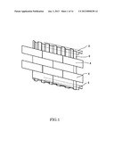 LATERAL DISPLACEMENT PREVENTING MEMBER FOR EXTERIOR WALL BOARD AND     EXTERIOR WALL INSTALLATION STRUCTURE USING THE SAME diagram and image