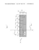 Wearable air blast protection device having at least two attenuating     regions diagram and image