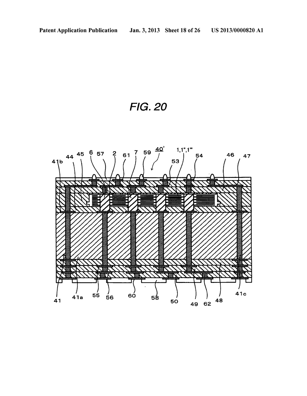 CAPACITOR TO BE INCORPORATED IN WIRING SUBSTRATE, METHOD FOR MANUFACTURING     THE CAPACITOR, AND WIRING SUBSTRATE - diagram, schematic, and image 19