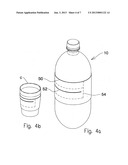 Combination consumer package with secondary item compartment diagram and image