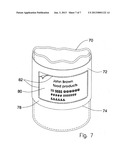 Combination consumer package with secondary item compartment diagram and image