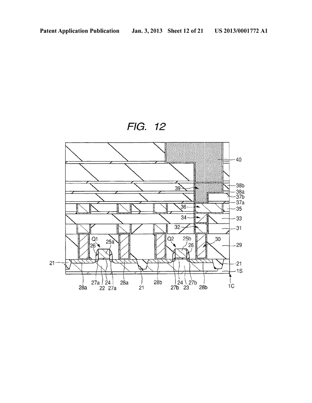 SEMICONDUCTOR DEVICE AND A METHOD OF MANUFACTURING THE SAME - diagram, schematic, and image 13