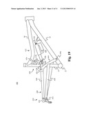 BICYCLE REAR SUSPENSION SYSTEM WITH CONTROLLED  VARIABLE SHOCK RATE diagram and image