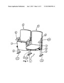 HIGH STRENGTH LOW MASS SEAT MOUNTING SYSTEM FOR ROW SEATING diagram and image