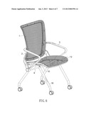 Chair with a Resilient Back diagram and image