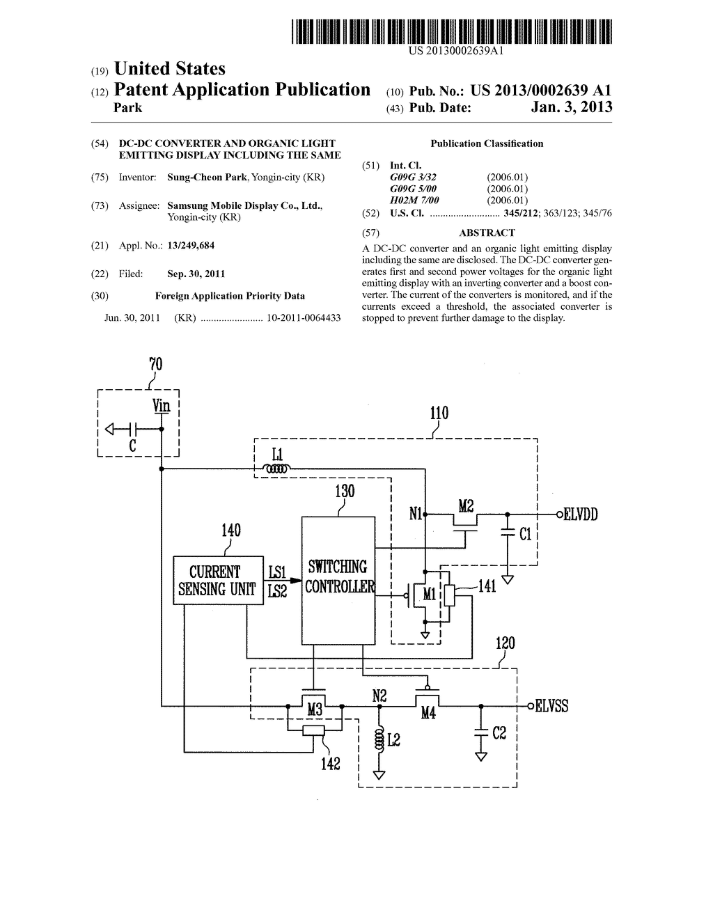 DC-DC CONVERTER AND ORGANIC LIGHT EMITTING DISPLAY INCLUDING THE SAME - diagram, schematic, and image 01