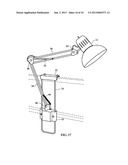 VERTICALLY ADJUSTABLE CUBICLE LAMP diagram and image