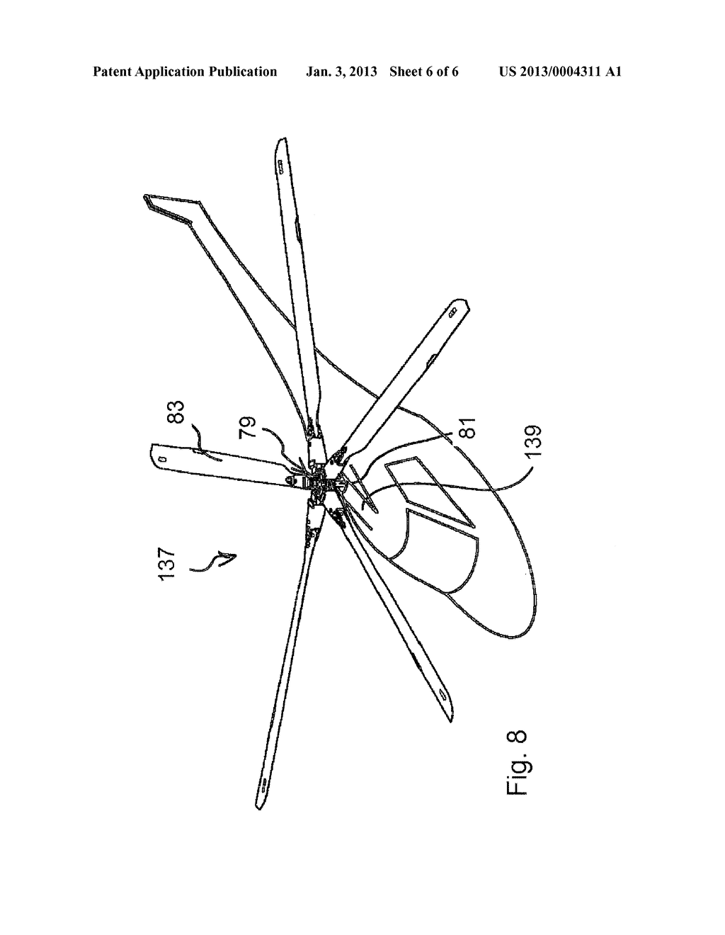Rotor Hub for Use with High-Inertia Blades - diagram, schematic, and image 07