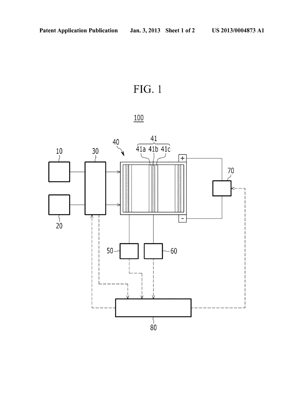 FUEL CELL SYSTEM AND DRIVING METHOD THEREOF - diagram, schematic, and image 02