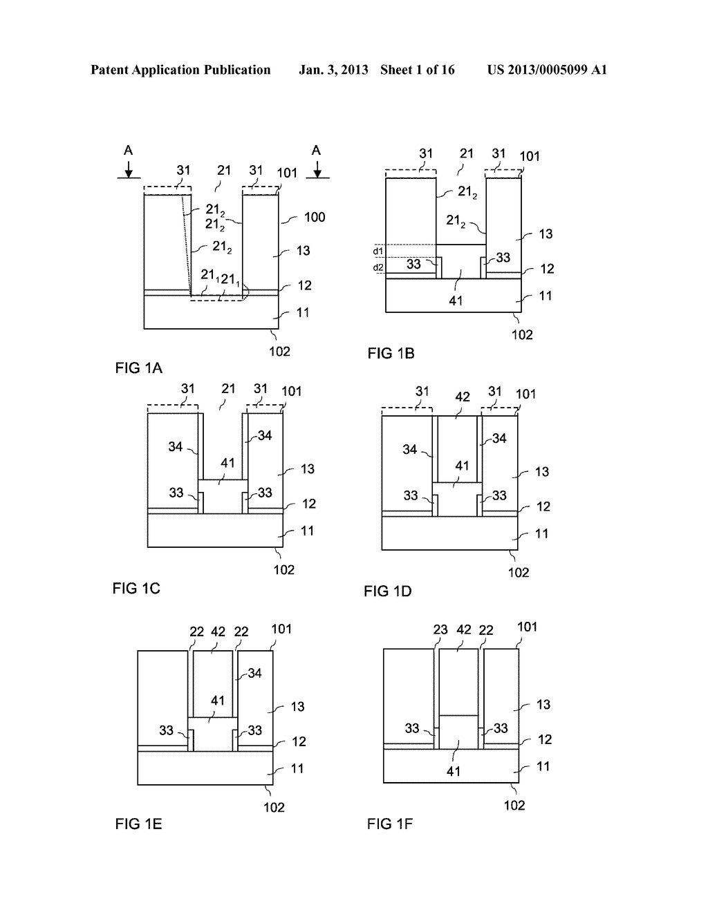 METHOD FOR PRODUCING A SEMICONDUCTOR DEVICE INCLUDING A DIELECTRIC LAYER - diagram, schematic, and image 02
