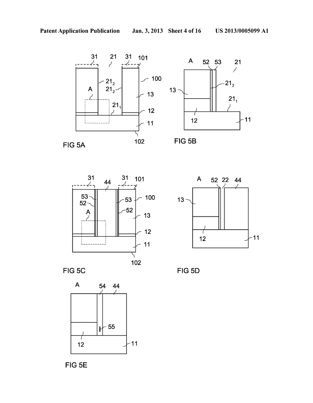 METHOD FOR PRODUCING A SEMICONDUCTOR DEVICE INCLUDING A DIELECTRIC LAYER - diagram, schematic, and image 05