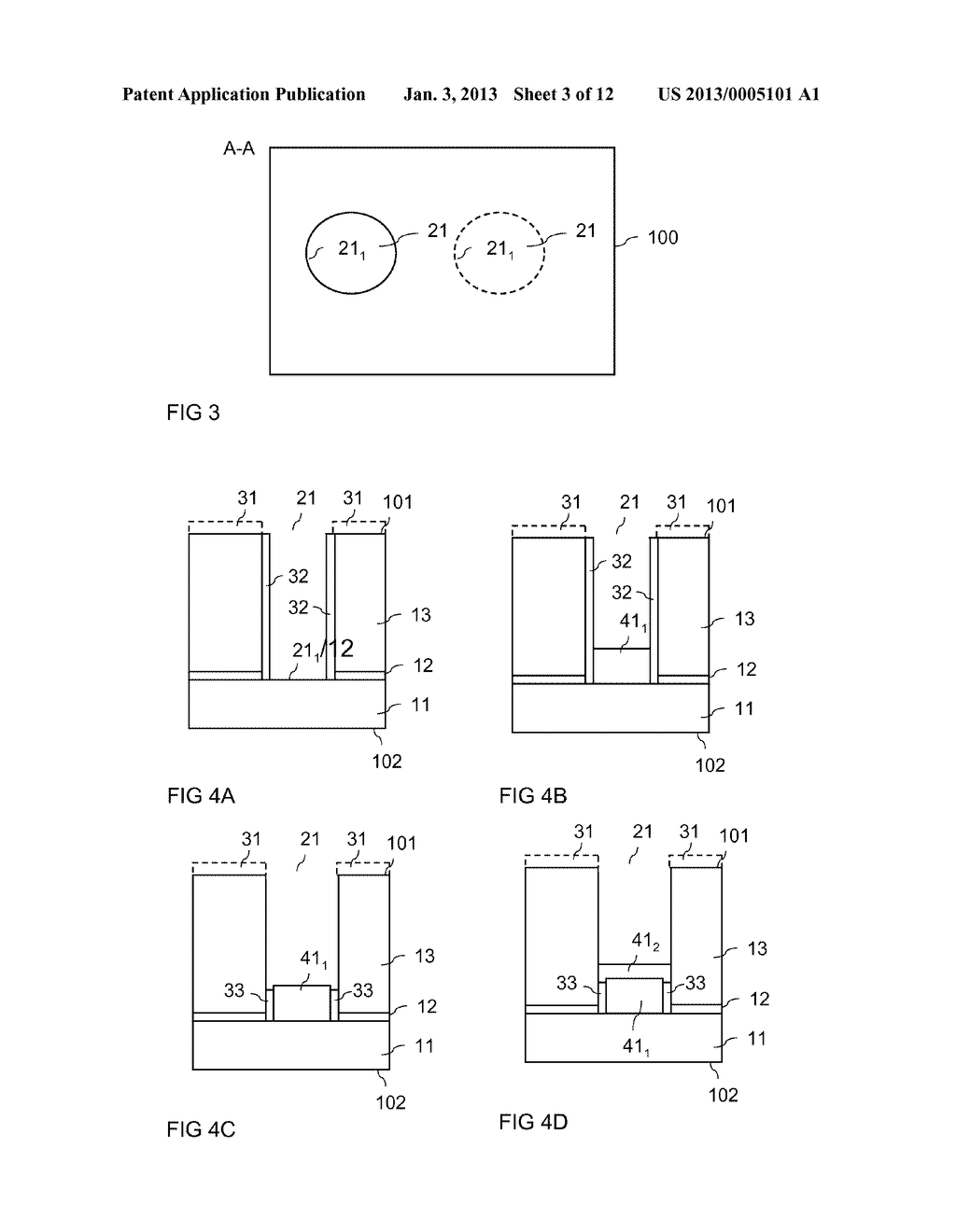 METHOD FOR PRODUCING A SEMICONDUCTOR DEVICE INCLUDING A DIELECTRIC LAYER - diagram, schematic, and image 04