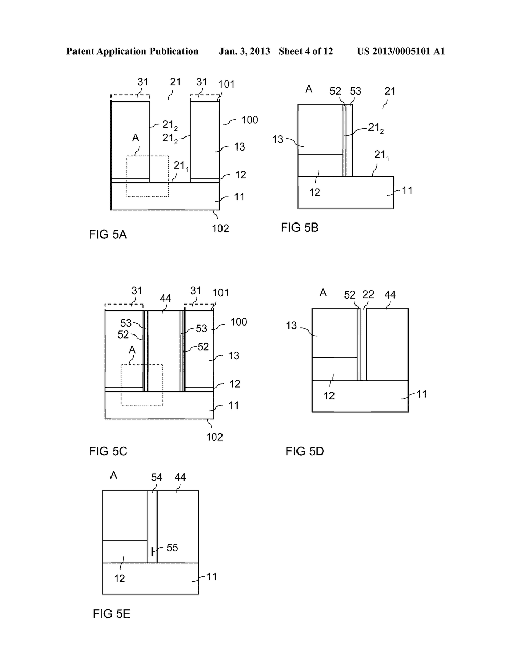 METHOD FOR PRODUCING A SEMICONDUCTOR DEVICE INCLUDING A DIELECTRIC LAYER - diagram, schematic, and image 05