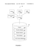 METHOD AND APPARATUS FOR ADVERTISING ON A MOBILE GAMING DEVICE diagram and image