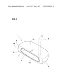 PUTTER TYPE GOLF CLUB HEAD AND PUTTER TYPE GOLF CLUB diagram and image