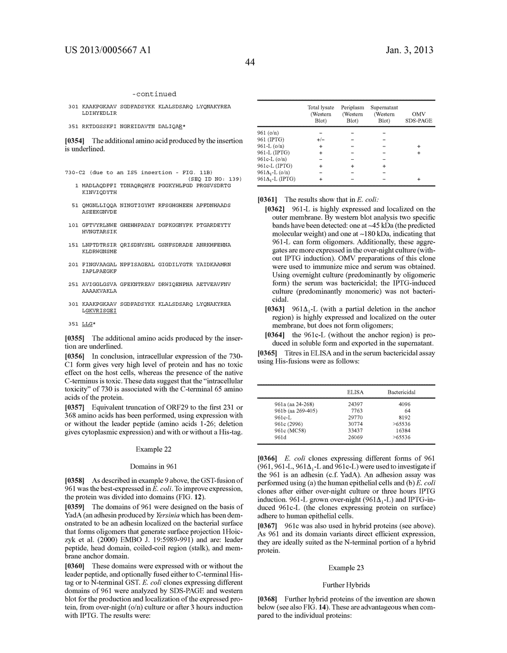 HETEROLOGOUS EXPRESSION OF NEISSERIAL PROTEINS - diagram, schematic, and image 58