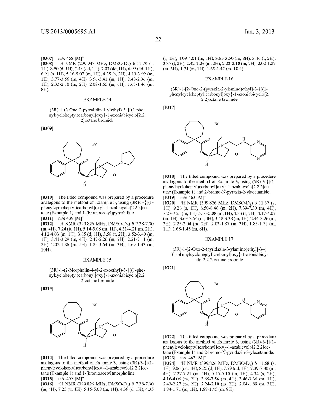 QUINICLIDINE DERIVATIVES OF (HETERO) ARYLCYCLOHEPTANECARBOXYLIC ACID AS     MUSCARINIC RECEPTOR ANTAGONISTS - diagram, schematic, and image 23