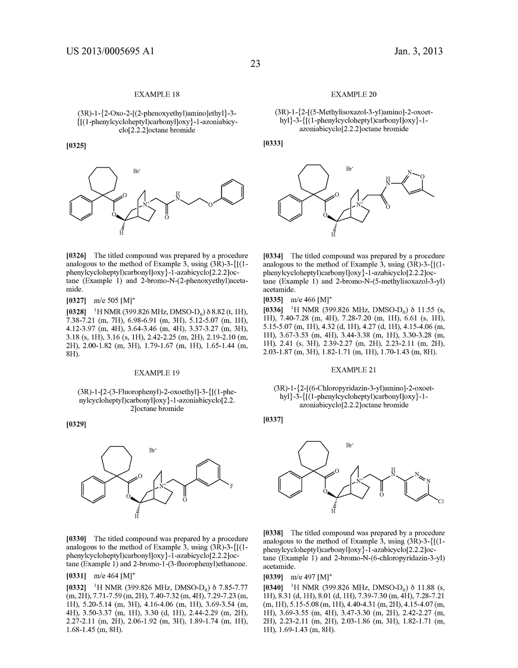 QUINICLIDINE DERIVATIVES OF (HETERO) ARYLCYCLOHEPTANECARBOXYLIC ACID AS     MUSCARINIC RECEPTOR ANTAGONISTS - diagram, schematic, and image 24